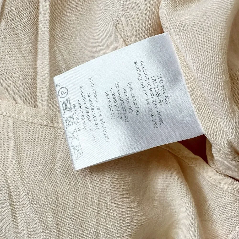 Sezane Louison One Shoulder Shift Dress In Pink Ruffle Size 40 French US 8 - Picture 10 of 10